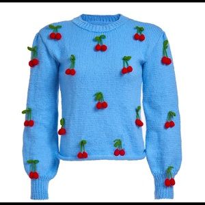 Lirika Matoshi Cherries Knit Sweater in XXXL